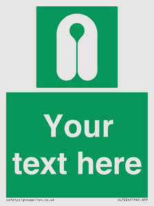 Custom sign safe condition Lifejacket